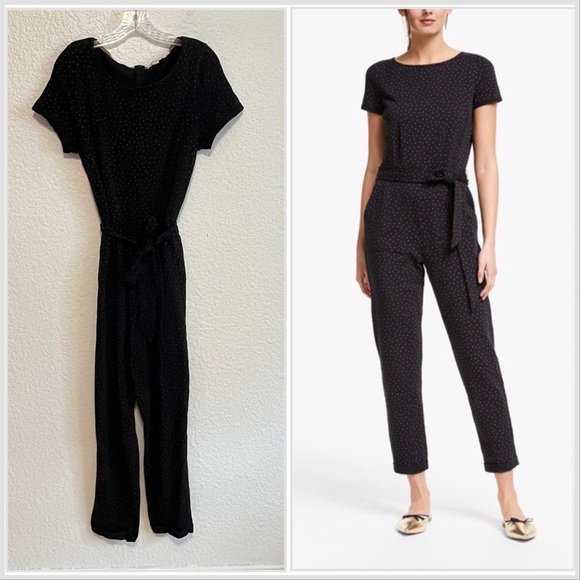 Boden Pants & Jumpsuits Boden Caitlin Black Polka Dot 0 Cotton